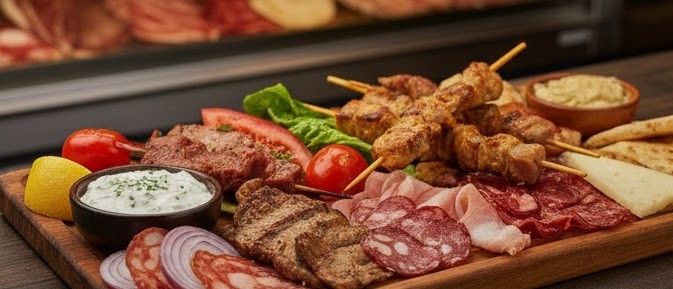 Souvlaki & Cold Cuts Platter